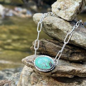 Turquoise Sterling Silver Choker